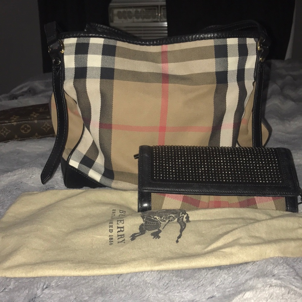 SOLD Burberry Bridle House Check + Wallet